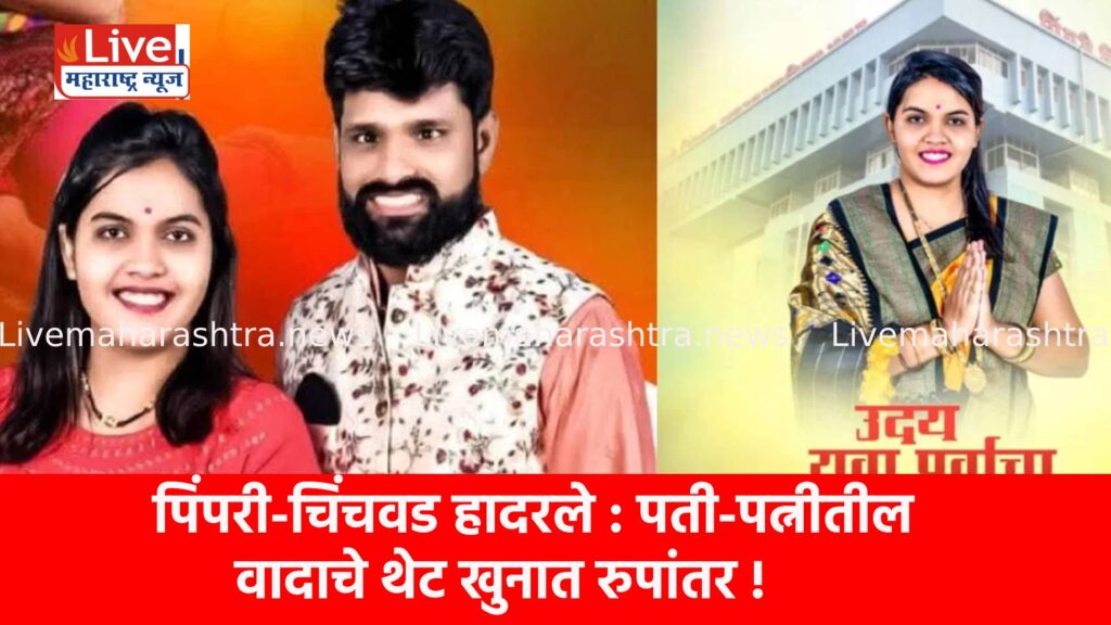 पिंपरी-चिंचवड हादरले : पती-पत्नीतील वादाचे थेट खुनात रुपांतर !