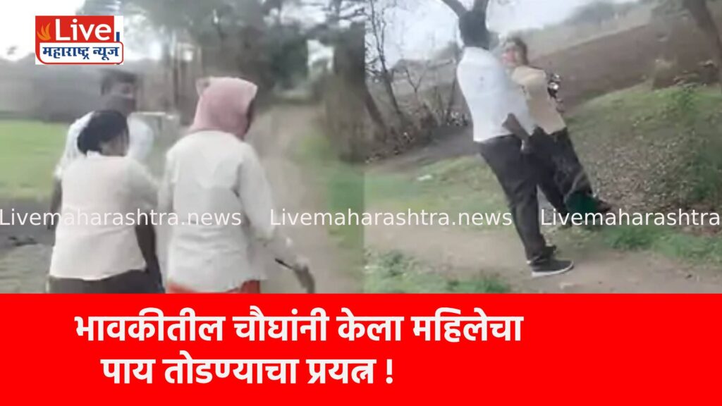 भावकीतील चौघांनी केला महिलेचा पाय तोडण्याचा प्रयत्न !
