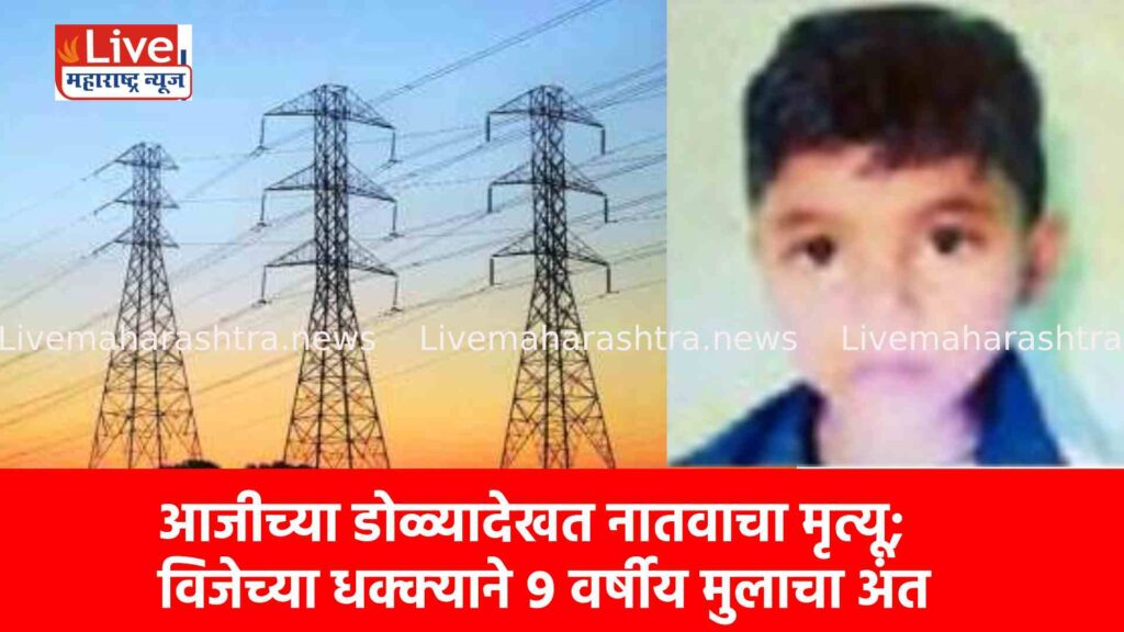 आजीच्या डोळ्यादेखत नातवाचा मृत्यू; विजेच्या धक्क्याने ९ वर्षीय मुलाचा अंत
