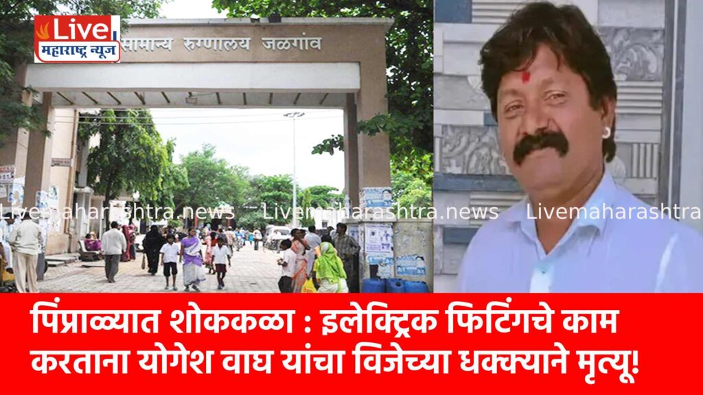पिंप्राळ्यात शोककळा : इलेक्ट्रिक फिटिंगचे काम करताना योगेश वाघ यांचा विजेच्या धक्क्याने मृत्यू!